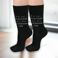 thumbnail image 7 of Trendy Zone 21 Funny Novelty Socks, Fun Cool Crazy Socks With Funny Quotes, Unisex Crew Socks, One Size Fits Most, Gift for Birthday, Bachelor Party, Anniversary, Wedding, Baby Shower, 7 of 7