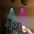 TrendTide Rechargeable RGB Puck Lights With Remote Control 1200mAh