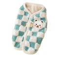 thumbnail image 2 of LiMimmuu Pet Clothes For Dogs Checkerboard Pattern Pet Clothes Pet Clothes Fashionable Checkerboard Pattern Winter Vest Soft Plush Coat, 2 of 7