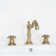 thumbnail image 5 of Chester Traditional Dual Handle Bathroom 3 Hole Basin Tap Victorian Spout, 5 of 5