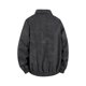 thumbnail image 5 of Ceisia Men's fashion casual solid color faux leather lapel zipper Gift coat pocket long sleeve outerwear, 5 of 9
