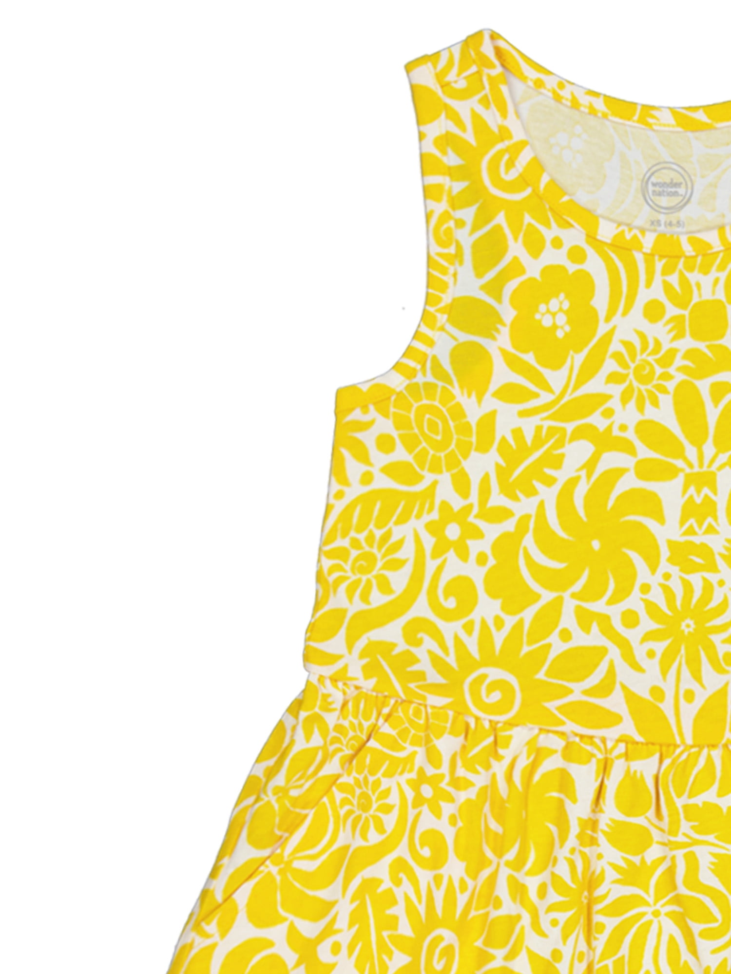Wonder Nation Girls Tank Play Dress 2pk, Sizes 4-18 & Plus