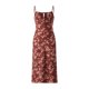 thumbnail image 1 of VISgogo - Vestido informal para mujer, estampado floral, sin mangas, cuello de tirantes, lazo en la parte inferior, vestido de playa con abertura alta VISgogo  moda, 1 of 9