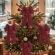 thumbnail image 4 of Seyotauo Small Christmas Bows Red and Black Buffalo Plaid Bows Xmas Hanging Ribbon Bows for Christmas Tree Home Decor, 8.2 x 12.5 Inches, 4 of 4
