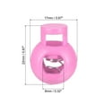 thumbnail image 2 of Cord Locks, Ball Spring Toggle Stopper for Drawstring Bag Shoelaces, Pink 30 Pack, 2 of 5