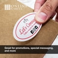 thumbnail image 2 of 2.5 x 1.5 Oval Labels - Inkjet/Laser Printer - Online Labels (100 Sheet Pack), 2 of 8