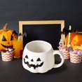 thumbnail image 6 of Btomtd 11oz Pumpkin Shape Ceramic Mug, Suitable as Water Cups and Coffee Cups, Pumpkin Cups for Tea and Milk, Office Drinkware for Festive Coffee Mugs, White, 6 of 6
