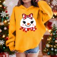 thumbnail image 2 of Lorytime Christmas Kids Hoodies for Boys Girls Printed Sweatshirt Long Sleeve Pullover Drop Shoulder Cute Tops Yellow, 2 of 4