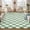 Green, variant on Ataucjin Fuzzy Living Room Rug.Ultra-Soft High Pile Accent Rug. Anti-Skid Plush Shaggy Floor Carpet. Modern Checkerboard Carpet for Dining Room. Playroom. Office