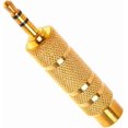 thumbnail image 2 of czcpp-Universal Brass 3.5mm Male to 6.5mm Female Stereo Audio Adapter Jack Connector, 2 of 4