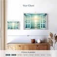 thumbnail image 4 of Elephant Stock Window To Seascape Wall Art - Horizontal Canvas Wall Art - Living Room Wall Decor - Wellness Canvas - Blue And White Decor - 12" x 8", 4 of 8