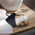 thumbnail image 4 of 3drose, Elegant Faux Gold and Wood Grain Monogram Letter B, Set of 4 Coasters - Soft, 4 of 7