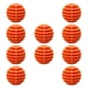 thumbnail image 2 of 10 pelotas de golf de polietileno portátiles para entrenamiento deportivo en interiores y exteriores. naranja, 2 of 7