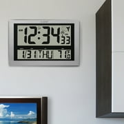 La Crosse Technology 513-1211 Jumbo Atomic Digital Wall Clock with Indoor Temperature