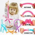 thumbnail image 3 of 4 Mini Ttubos Sensoriales,Pop Tube Sensor Fidget Toy para Niños y Adultos,Colorido de Tubo Estirable de Jirafa,Tubos para Reventar,Juguetes Educativos Sensoriales,Jirafa Telescopica con Ventosa,Pascua, 3 of 4