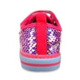 thumbnail image 3 of Josmo Girls' Sequin Strap Low-Top Sneakers (Sizes 5 - 10) - pink/multi, 6 toddler, 3 of 3
