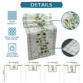thumbnail image 6 of Eucalyptus Leaves Table Runner - 108 Inch Long Sage Green Plaid Watercolor Cotton and Linen Blended Dress Scarves Farmhouse Table Runner for Kitchen Dining, Coffee Table, 13" x 108", 6 of 8