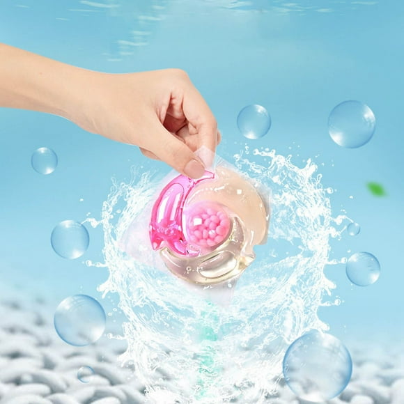 Xihbxyly Cápsulas de Gel para La Ropa 4 En 1: Elimina Manchas, Protege El Color, Suaviza y Desodoriza, Se Disuelve Fácilmente, Es Suave con La Piel, para Todo Tipo de Prendas, Aroma Floral y Afrutado