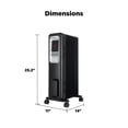 thumbnail image 2 of Pelonis Black 1500W Corded Electric 3 Speed Automatic Shutoff Radiant Heater for 500 sq ft, 2 of 9