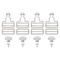 thumbnail image 1 of Unique Bargains Silver Tone Metal Overall Buckles 6 Sets, 1 of 6