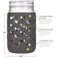 thumbnail image 2 of VERSAINSECT ilicone Mason Jar Sleeve - Fits 32oz (1 Quart) Regular or Wide-Mouth Jars … (1, Lagoon), 2 of 5