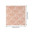 thumbnail image 3 of INSPIRE CHIC Floral Chiffon Scarves Square Skinny Long Neck Scarf Neckerchief Square-Light Red 70x70cm, 3 of 7