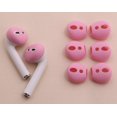 thumbnail image 2 of (Fit in Case) 4 Pairs Replacement Super Thin Slim Rubber Silicone Earbuds Ear Tips and Covers Skin for Apple AirPods 2 1 or EarPods Headphones (Fit in Charging Case) (4 Pink), 2 of 5