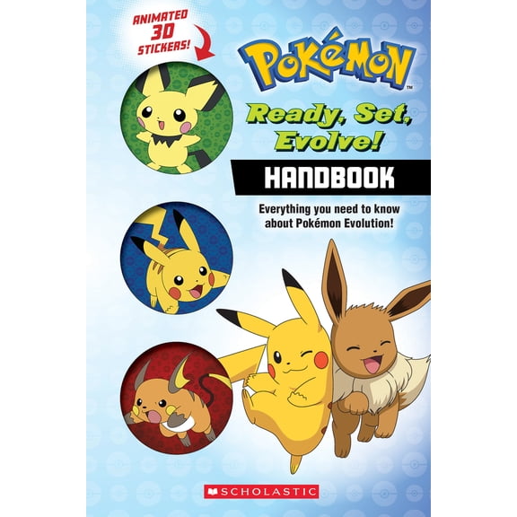 Pre-Owned Ready, Set, Evolve! Handbook: With 3D Stickers (Pokémon) (Paperback) 1338871390 9781338871395