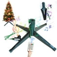 thumbnail image 2 of Musical Rotating Christmas Tree Stand, Adjustable Christmas Tree Stands with Remote Control Music, Artificial Christmas Tree Stand for Up to 8 FT 100 LB Tree, 2 of 8