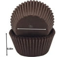 thumbnail image 2 of Small Cupcake Baking Cups,1000pack Portable Muffin Liners,Disposable Cupcake Papers,Durable Baking Supplies for Making Cheesecakes,Brown, 2 of 6