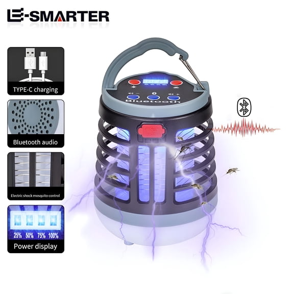 HIBIBUD 2026 New Portable Bug Zapper,Indoor & Outdoor,Cordless Rechargeable Mosquito Zapper,Hanging Hook,Trap for Fly,Insect,Mosquito & Bugs,Home Garden Patio Backyard for Porch,Deck,Campsite,Patio