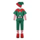 thumbnail image 1 of Conjunto de disfraz de elfo de Navidad verde para adultos y niños, ropa de Año Nuevo, vestido de fiesta de Navidad, novedad, 1 of 7