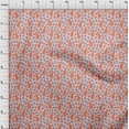 thumbnail image 4 of oneOoneCottonPoplinTwillOrangeFabricTropicalAbstractLeafWithAnimalSewingMaterialPrintFabricByTheYard56InchWide, 4 of 4