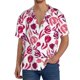 thumbnail image 1 of Fotbe Tulips Flowers Camisa Estampada de Manga Corta para Hombre, Casual de Verano, Estilo Playero, Sin Arrugas-3X-Large, 1 of 5