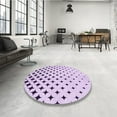 thumbnail image 4 of Ahgly Company Machine Washable Indoor Rectangle Transitional Rich Lilac Purple Area Rugs, 6' x 9', 4 of 7