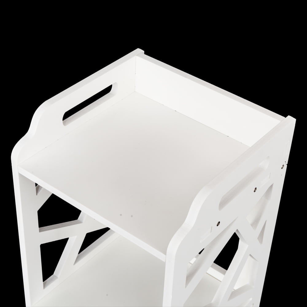 Kepooman Free Standing Bathroom Tower Storage Cabinet, White Kepooman Free Standing Bathroom Tower Storage Cabinet, White