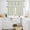 Sage Green, variant on Farmhouse Sage Green White Striped Kitchen Curtains Sets for Windows 24 Inch Length, Modern Stripes Rod Pocket Window Treatments Tier Curtains and Valances Set for Bedroom/Bathroom
