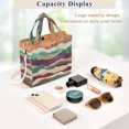 thumbnail image 5 of FORMRS Womens Corduroy Tote Bag Crossbody Shoulder Handbag with Pocket, Artistic Desert Waves, 5 of 7