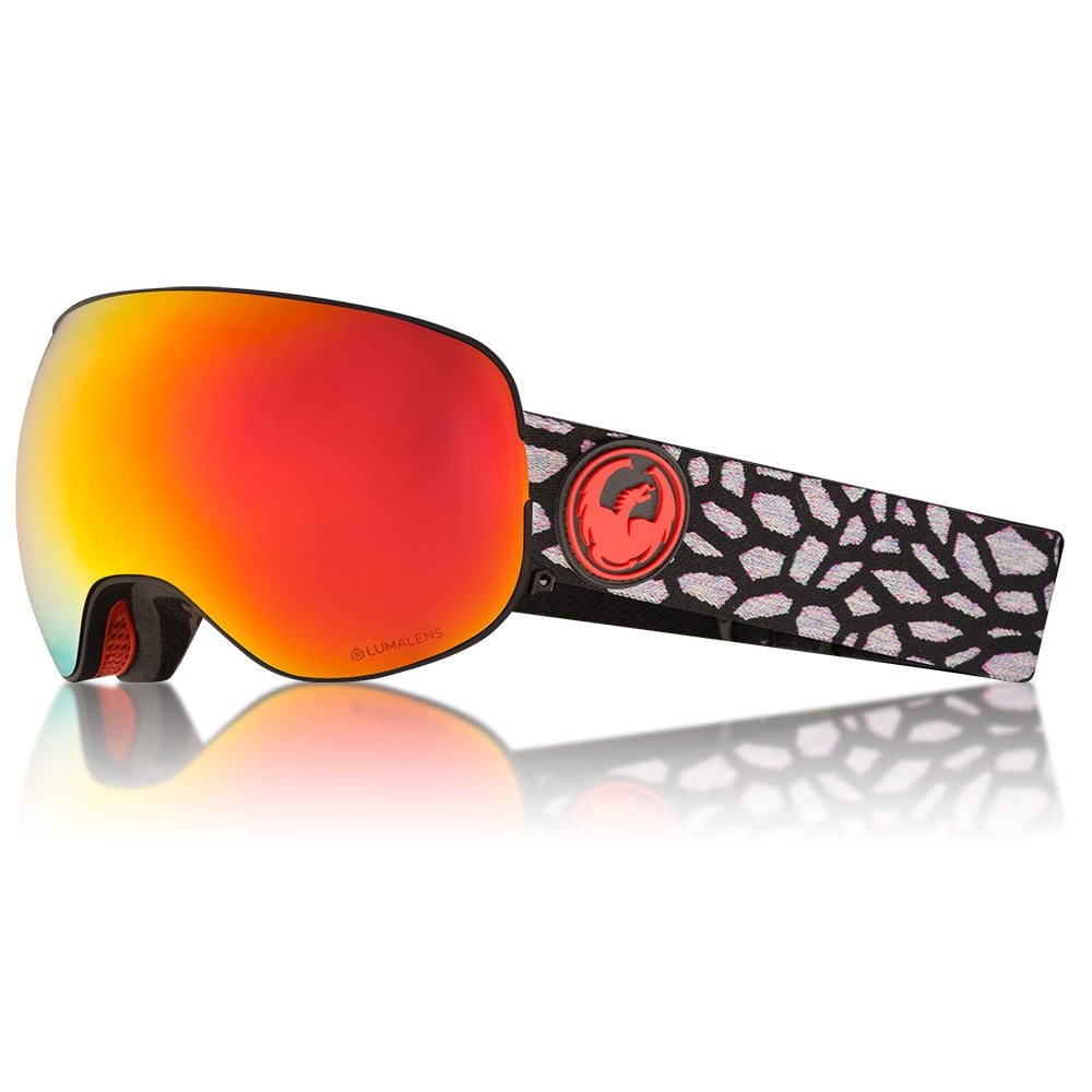Dragon Alliance X2 Olio Snow Goggle LumaLens Red Ion Finish, No Lens