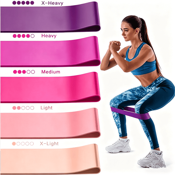 Workout Resistance Bands Loop Set Fitness Yoga Booty Leg Exercise Band Gym Fitness Butt Lift