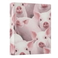 thumbnail image 5 of ALAZA Pigs Pink Hardcover 3 Ring Binder 1.5" Round Rings Interior Pockets Binders Organizer 1 Pack, 5 of 9