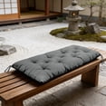 thumbnail image 5 of Outdoor Bench Cushion Waterproof Non Slip Tufted Bench Cushions for Garden Furniture Patio Lounger Porch Swing Outdoor Loveseat Pads 35x20 Inch, 5 of 5
