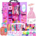 thumbnail image 1 of Armario K.T. Fancy de Dolls & Accessories con armario morado 11.5, 1 of 9