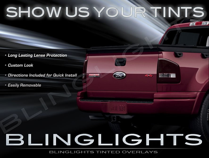 Ford Sport Trac Murdered Out Taillamp Overlays Tinted Tail Lights