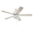 thumbnail image 4 of Craftmade  52" Pro Plus 101 Ceiling Fan - 52 White/Polished Nickel w/ White/Washed Oak Blades, 4 of 13