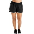 thumbnail image 1 of Just My Size Shorts de Course Tissés Actifs pour Femmes, 5X, Noir/blanc, 1 of 1