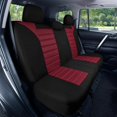 thumbnail image 4 of FH Group Car Seat Covers Full Set Burgundy 3D Air Mesh - Universal Fit, Automotive Seat Cover, Airbag Compatible, Split Bench Rear Seat, Washable Seat Cover for SUV, Sedan, 4 of 8