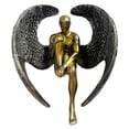 thumbnail image 1 of Inteprter Estatua de resina de Ángel triste para interiores y exteriores, adorno para el hogar y el coche, estatua de Ángel durmiente, artesanías Decoración del hogar Inteprter HA036046-00, 1 of 6