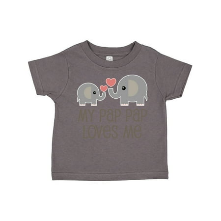 

Inktastic My Pap Pap Grandpa Loves Me Gift Toddler Boy or Toddler Girl T-Shirt