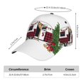 thumbnail image 2 of Balery Vintage Buffalo Plaid Christmas Camper Gorra de béisbol de tamaño ajustable para correr, entrenar y actividades al aire libre. Gorra de papá para todas las estaciones., 2 of 6